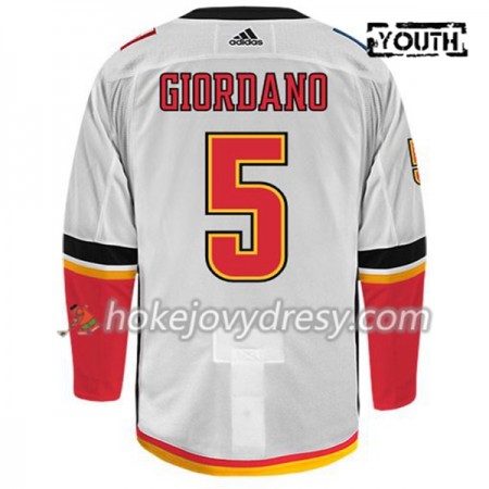Dětské Hokejový Dres Calgary Flames MARK GIORDANO 5 Adidas Bílá Authentic